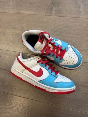 Nike red blue low top dunk boys sneaker 6